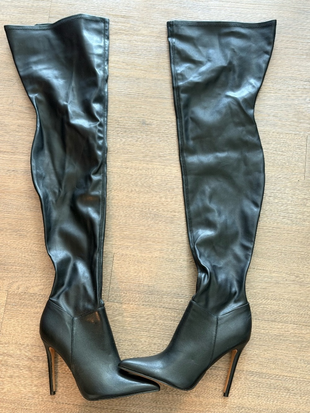 ASOS Thigh High Boots in Black - Size 9
